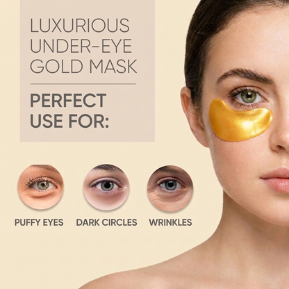 Gold Under Eye Patches , Hydrating Eye Masks for Puffy Eyes, Dark Circles & Fine Lines