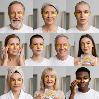 Gold Under Eye Patches , Hydrating Eye Masks for Puffy Eyes, Dark Circles & Fine Lines