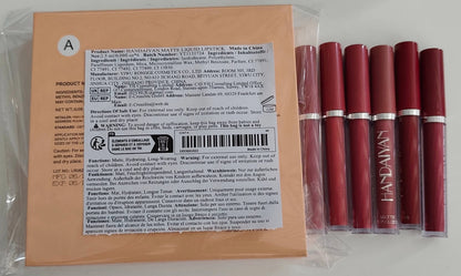 6-Piece Matte Liquid Lipstick Set , Waterproof. Long-lasting. Non-stick velvet finish. From flattering nudes to daring bolds, this highly pigmented lip color kit has a shade for every mood. A perfect beauty gift for women and girls.