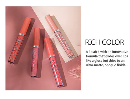 6-Piece Matte Liquid Lipstick Set , Waterproof. Long-lasting. Non-stick velvet finish. From flattering nudes to daring bolds, this highly pigmented lip color kit has a shade for every mood. A perfect beauty gift for women and girls.